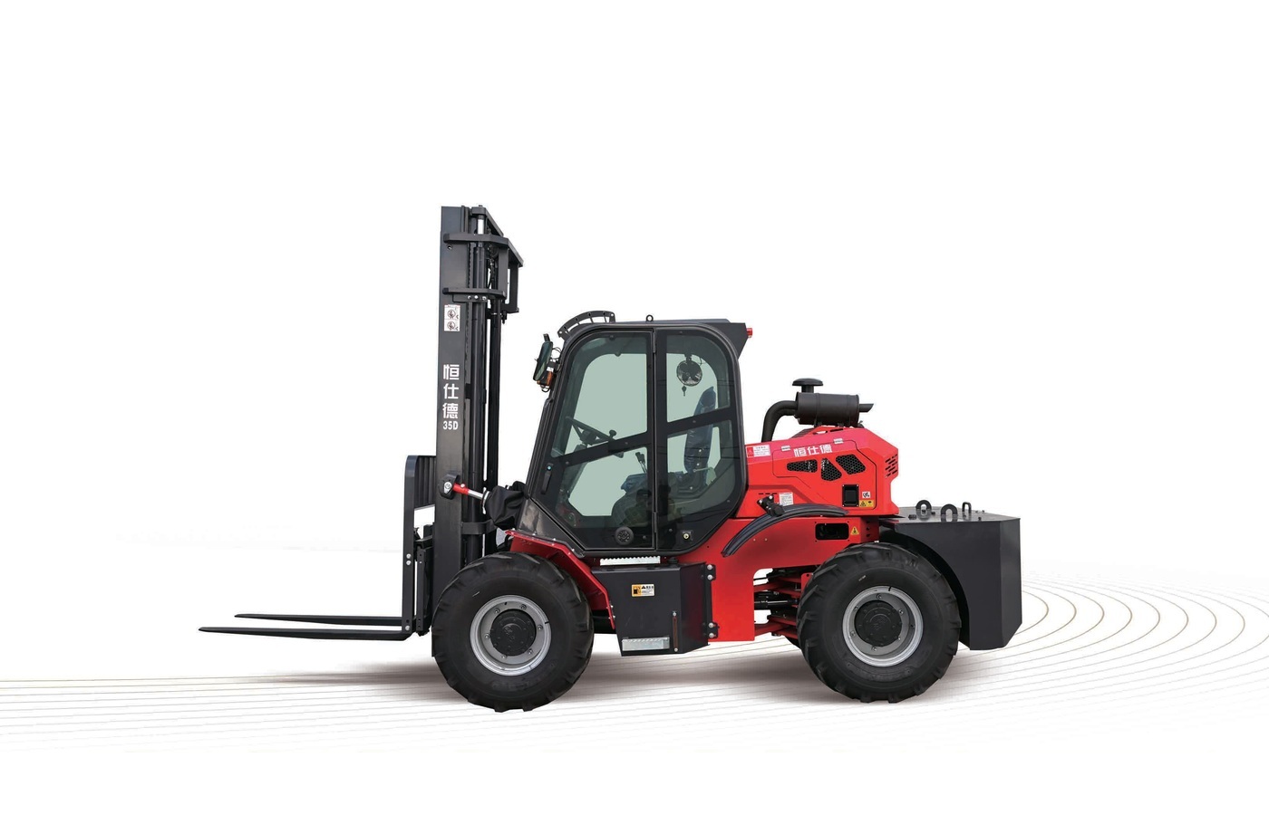 Hengshide 35D Rear-Articulated Rough-Terrain Forklift