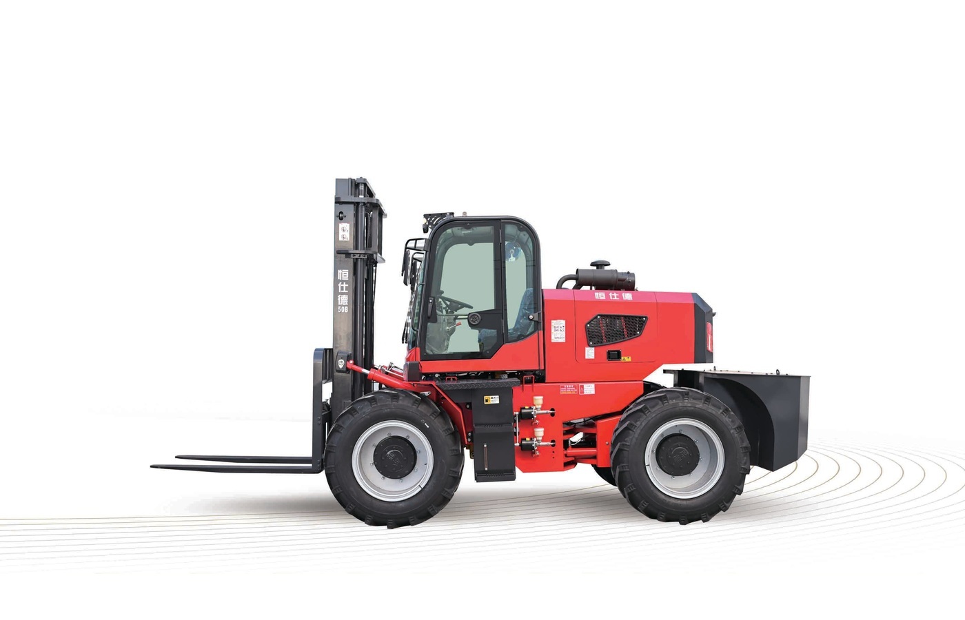 Hengshide 50B Rear-Articulated Rough-Terrain Forklift